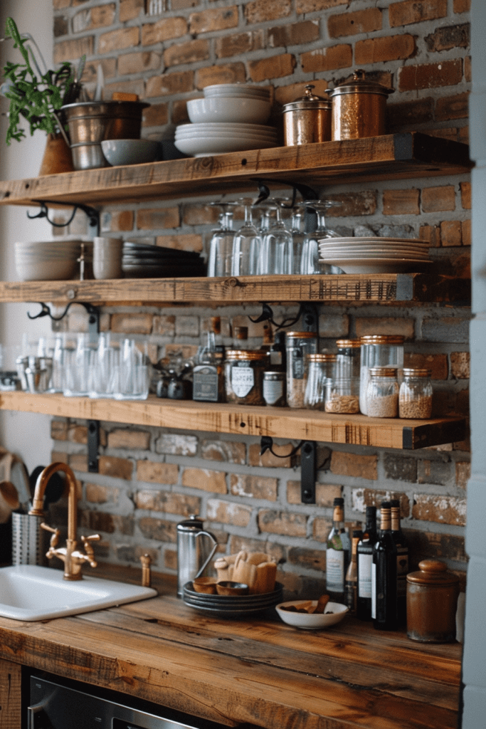 Reclaimed Wood Shelving