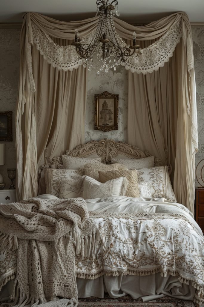 Romantic Beige and Lace