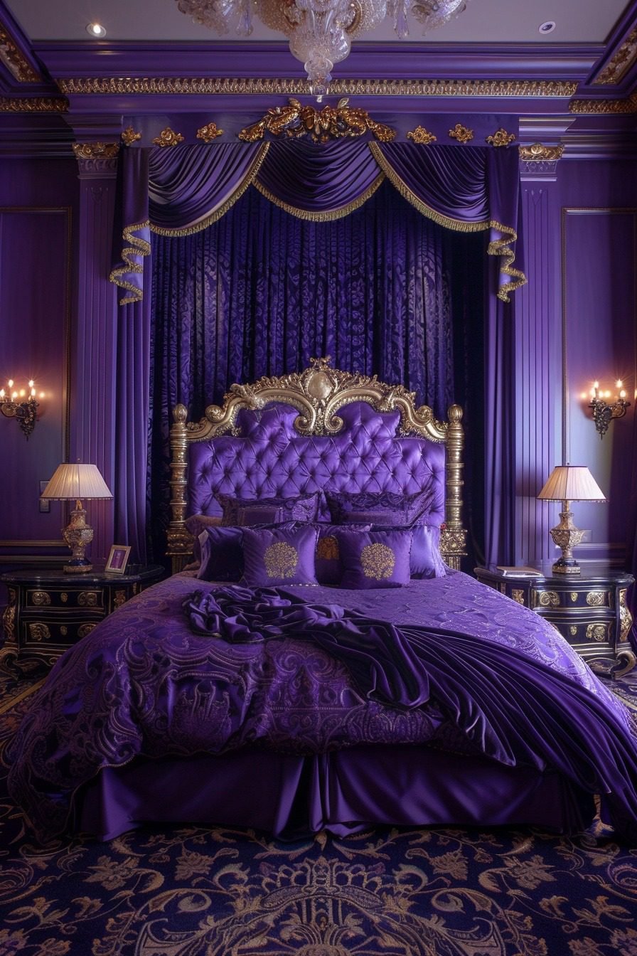 29 Purple Bedrooms To Infuse Your Space With Royal Elegance - Courtneys ...