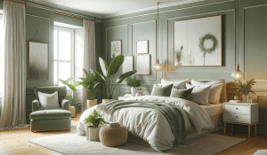 Sage Green Boho Bedroom