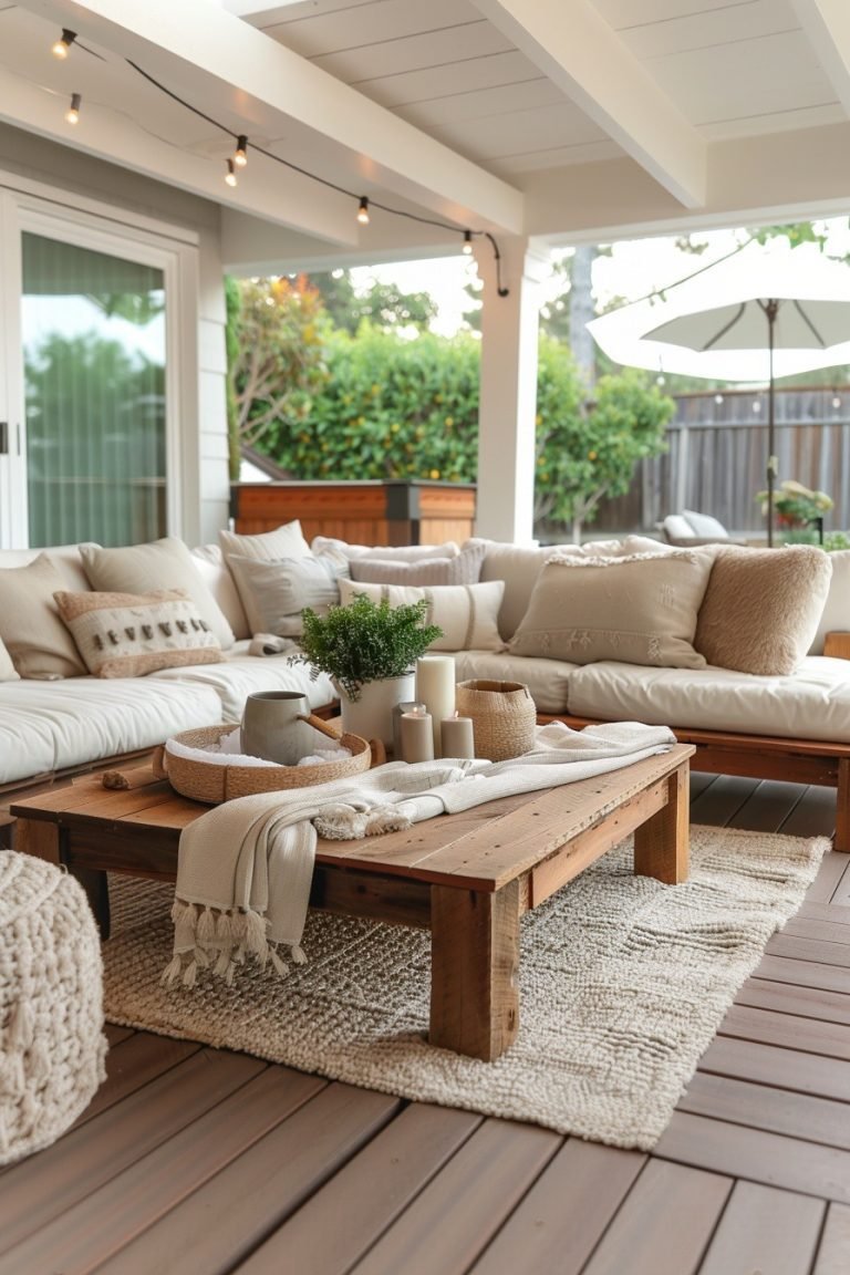 View of 29 Outdoor Living Room Ideas To Elevate Your Backyard Retreat ...