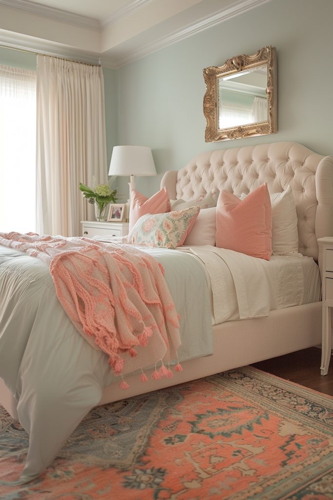 Soft Pastel Paradise Bedroom