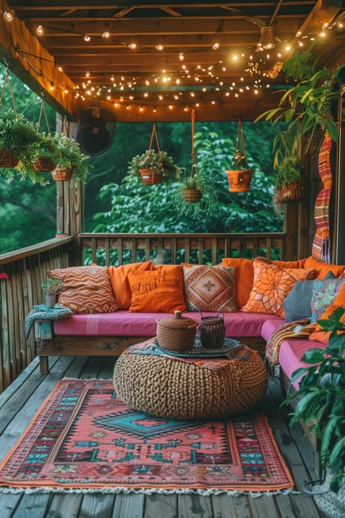 Sunset Serenity Boho Porch