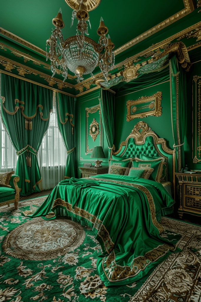 The Gatsby Suite: Emerald and Gold Grandeur