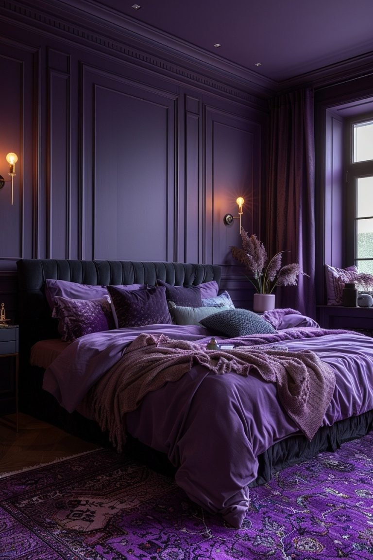 29 Purple Bedrooms To Infuse Your Space With Royal Elegance - Courtneys ...
