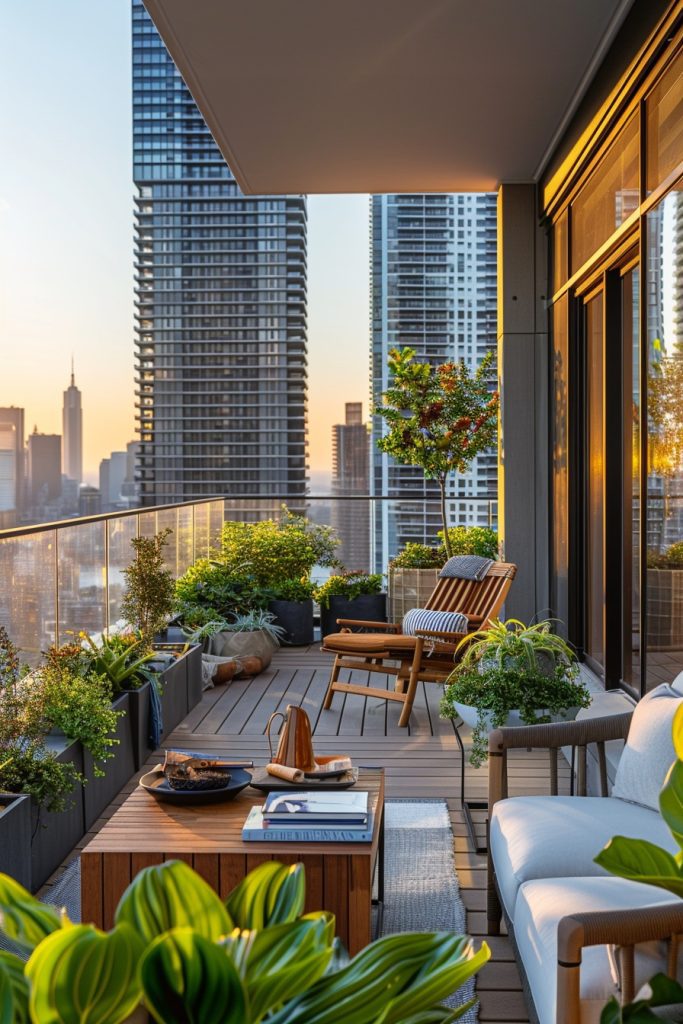 Urban Oasis: High-Rise Patios for City Bibliophiles