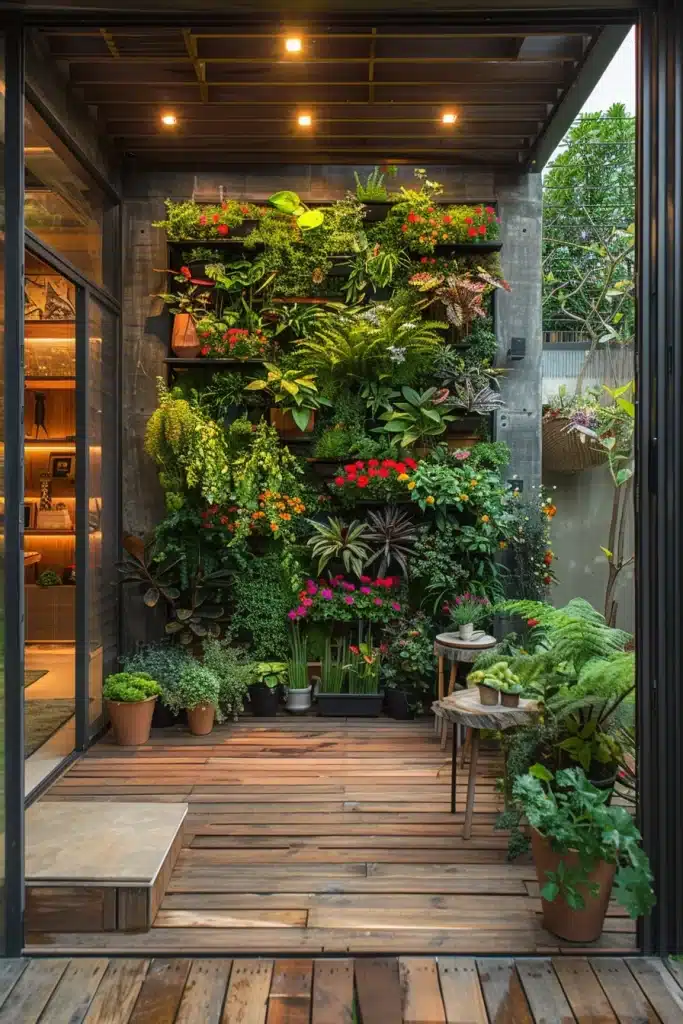 29 Small Deck Furniture Ideas 5 Vertical Garden Stands