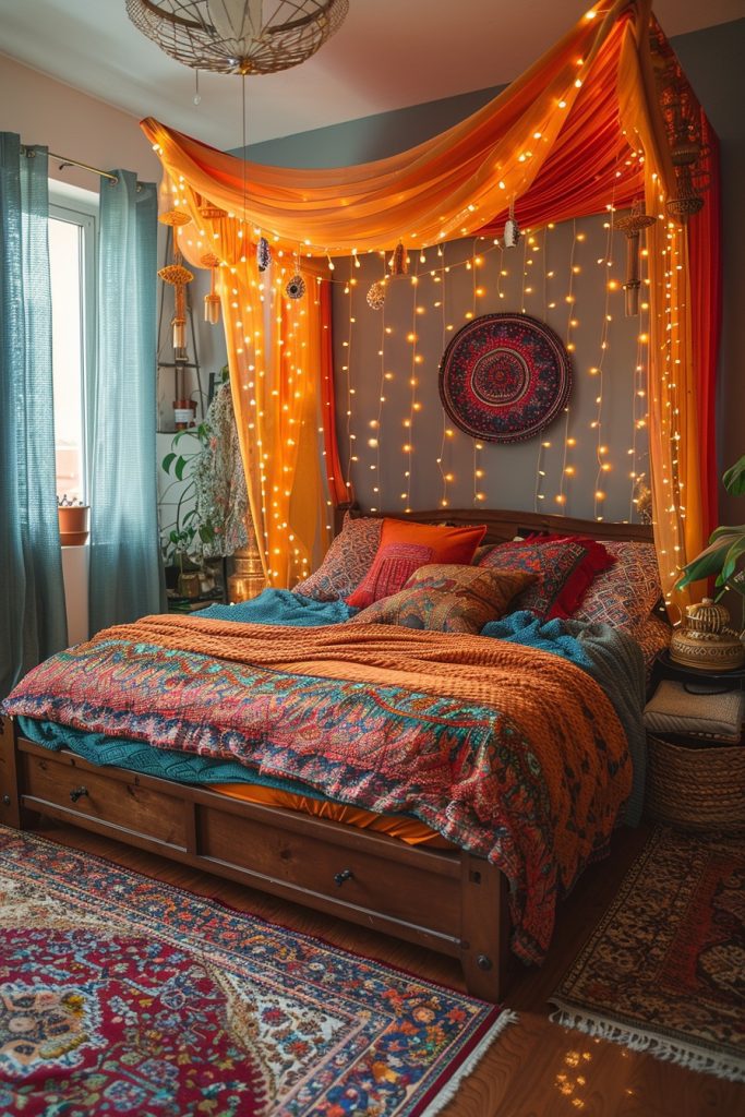 Vibrant Boho Bed Canopies