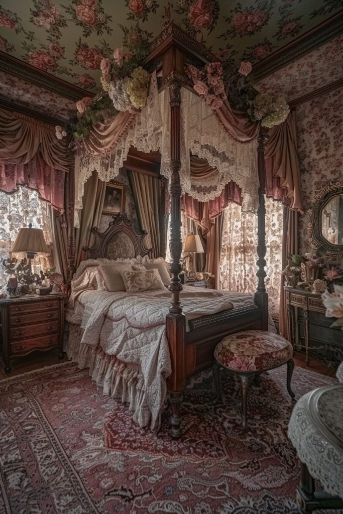 Vintage Victorian Elegance Bedroom