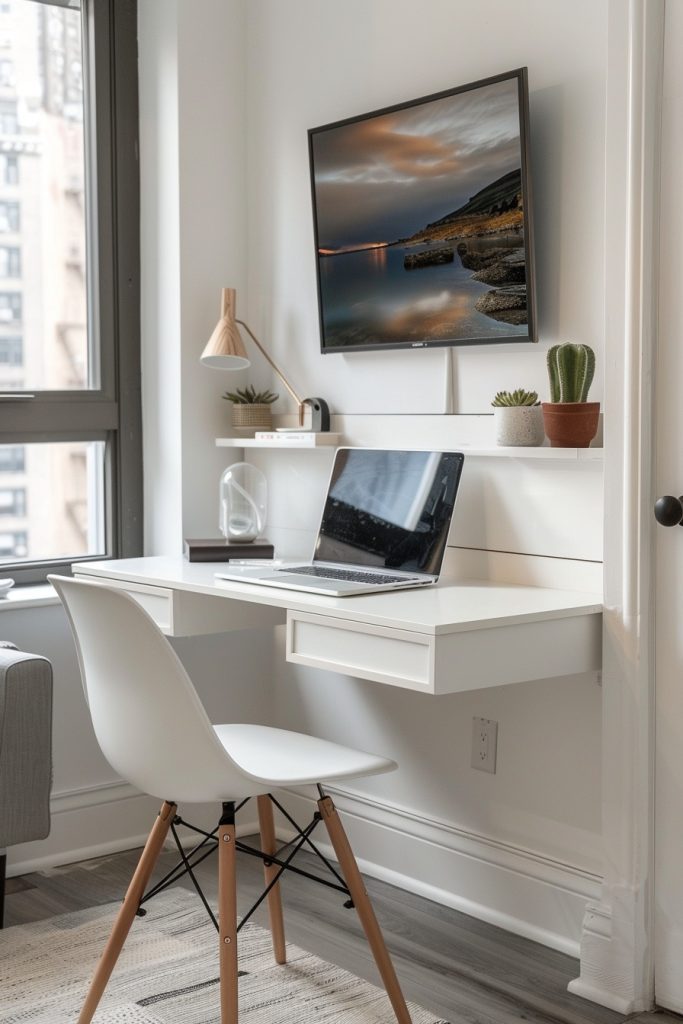 Wall-Mounted Desks for Work-from-Home Spaces