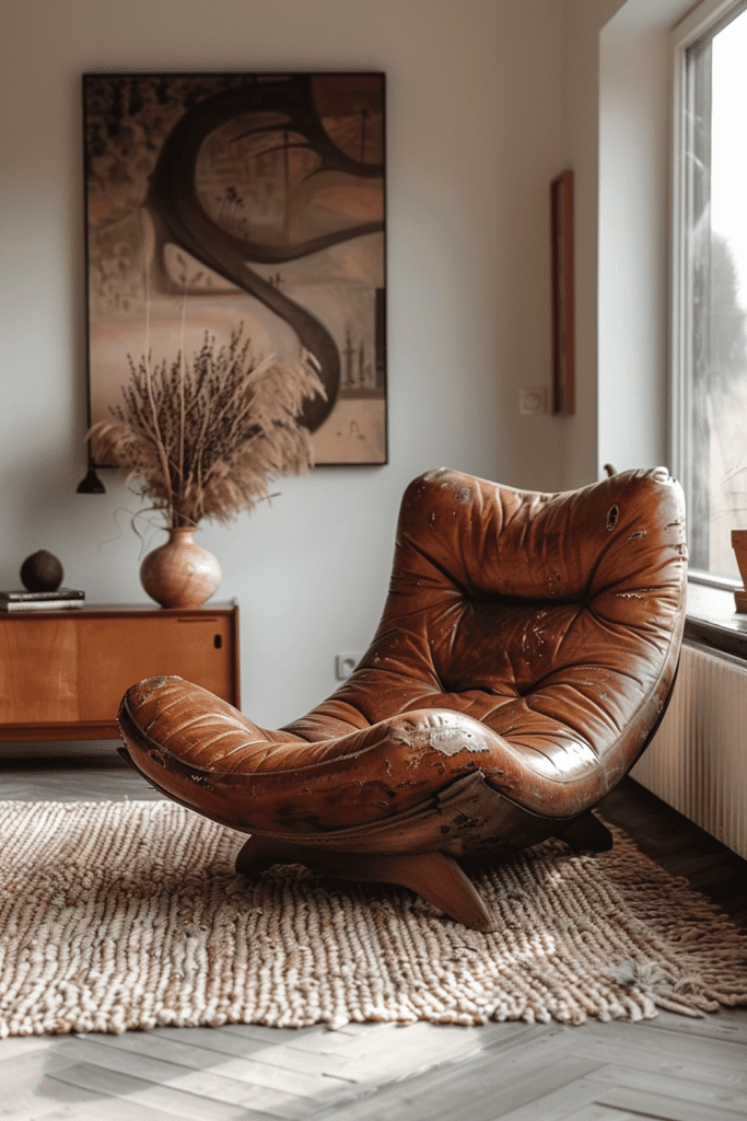 Weathered Leather Lounges