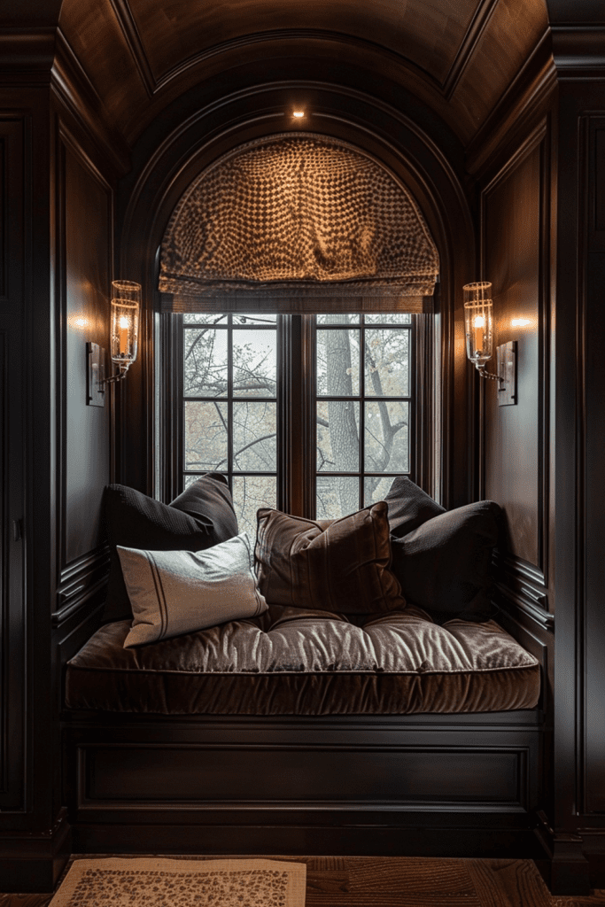 Window Seat Turned Cozy Reading Nook