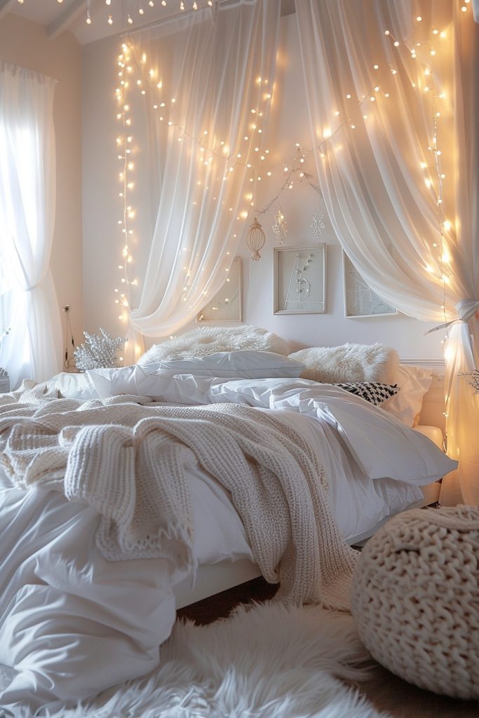 Winter Wonderland White Bedroom Themes