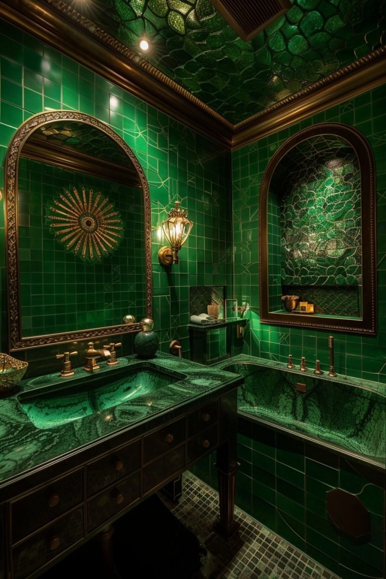 29 Refreshing Green Bathroom Decor Ideas For A Serene Space - Courtneys ...