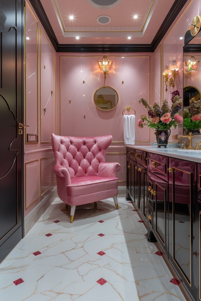 Art Deco Pink Flair