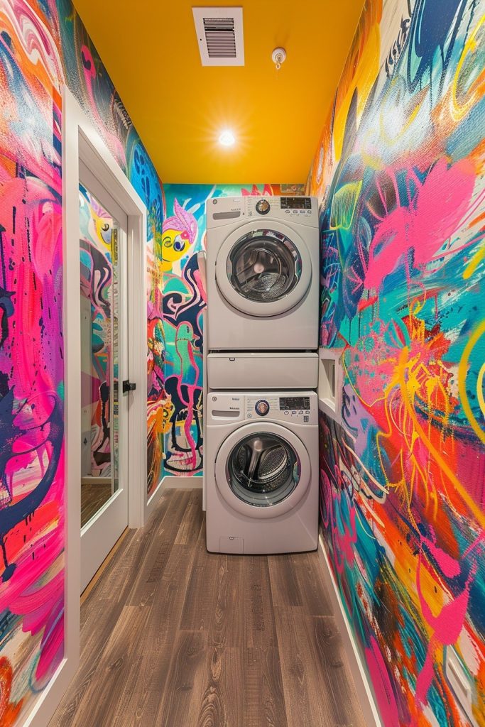 Artistic Laundry Expression