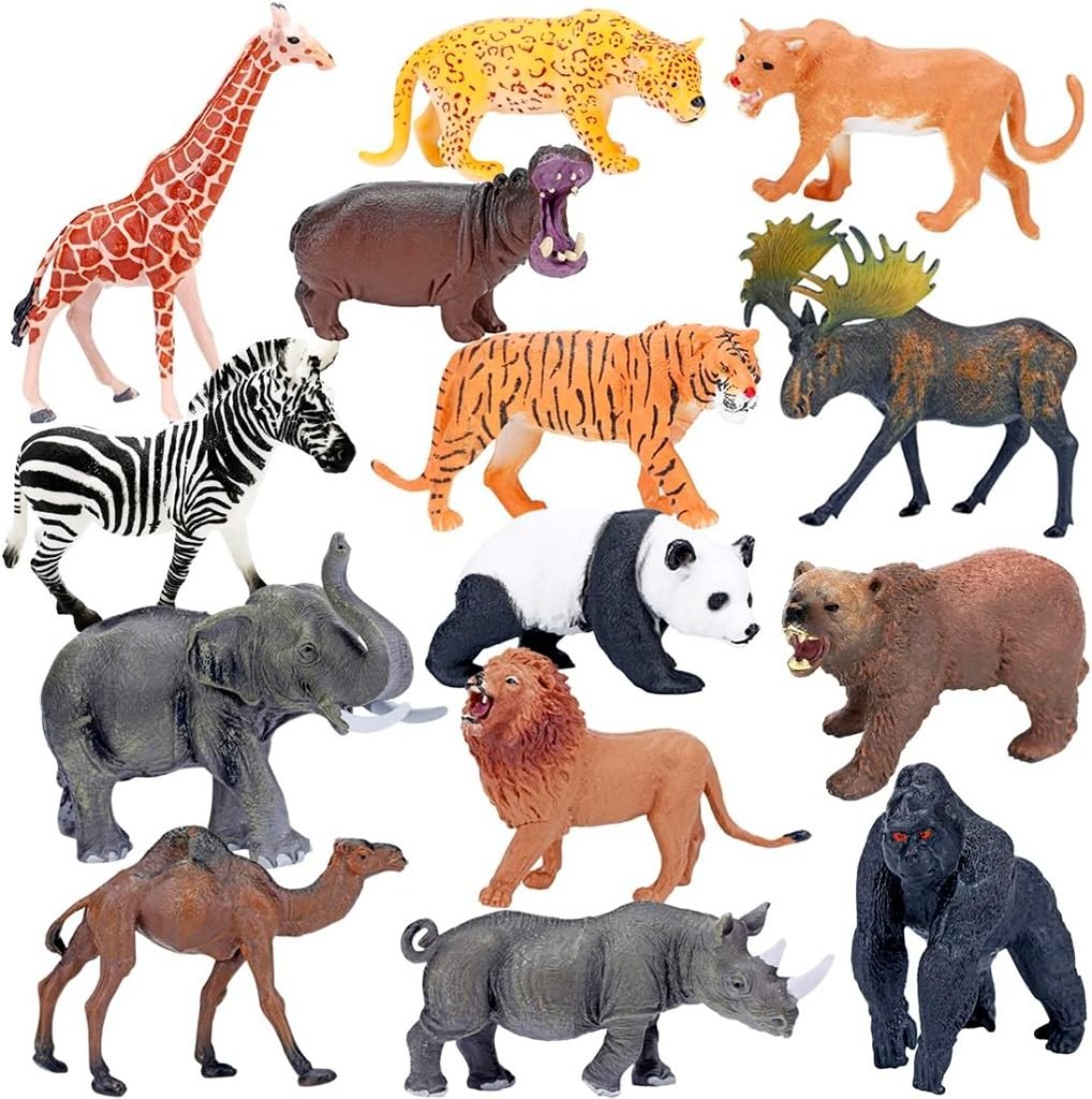 BOLZRA Safari Animals Figures Toys