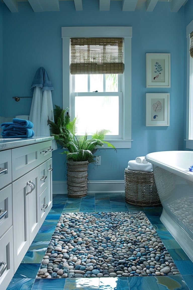 29 Captivating Blue Bathroom Decor Ideas For A Serene Ambiance ...