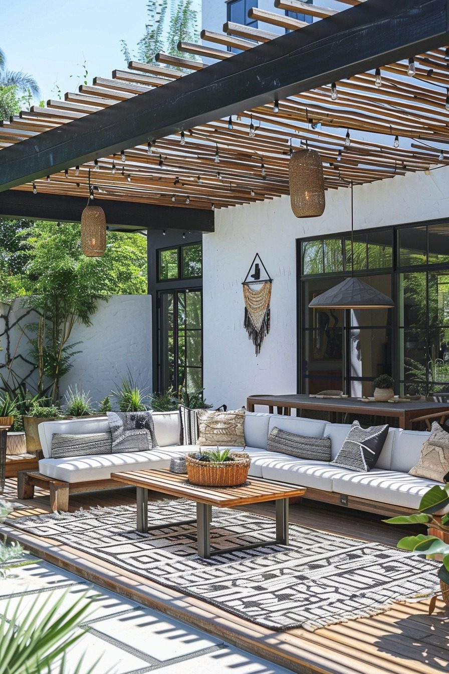 29 Scandi Boho Patio Ideas For A Stylish And Cozy Outdoor Space ...