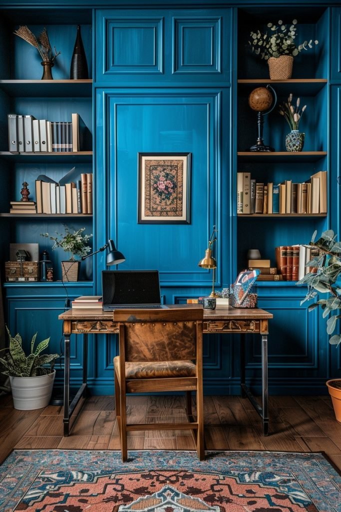 Bohemian Blues in Home Offices