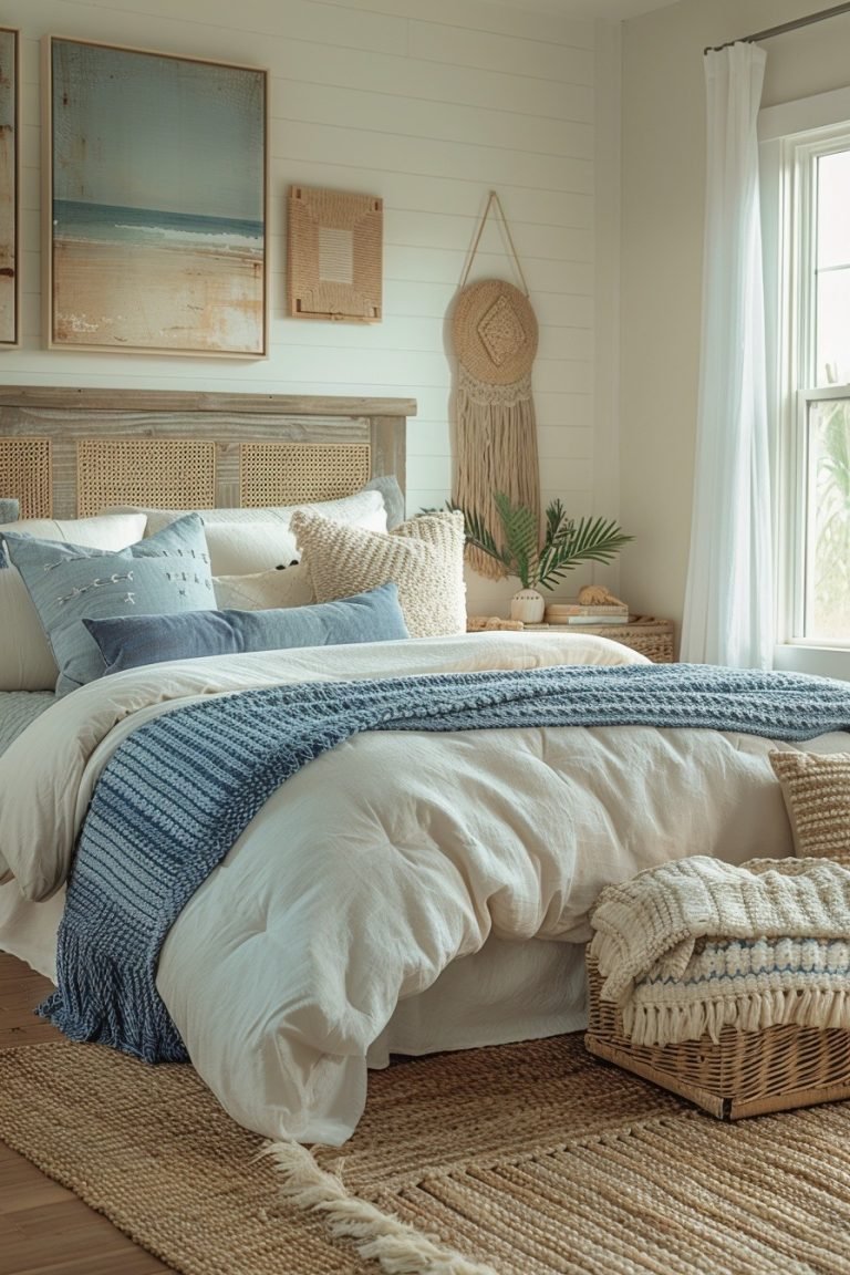 29 Boho Coastal Bedroom Ideas For A Breezy, Beachy Haven - Courtneys World