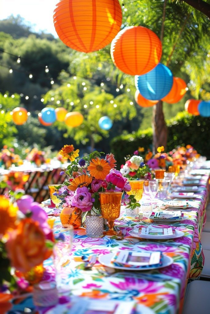 Bold and Bright Garden Party Themes
