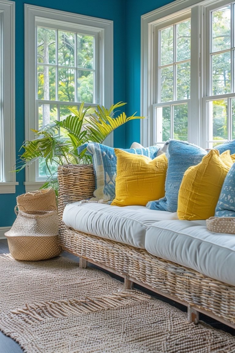 29 Vibrant Blue And Yellow Boho Decor Ideas For A Cheerful Home ...