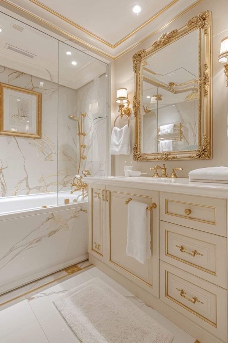 29 Luxurious Gold Bathroom Decor Ideas For A Glamorous Touch ...