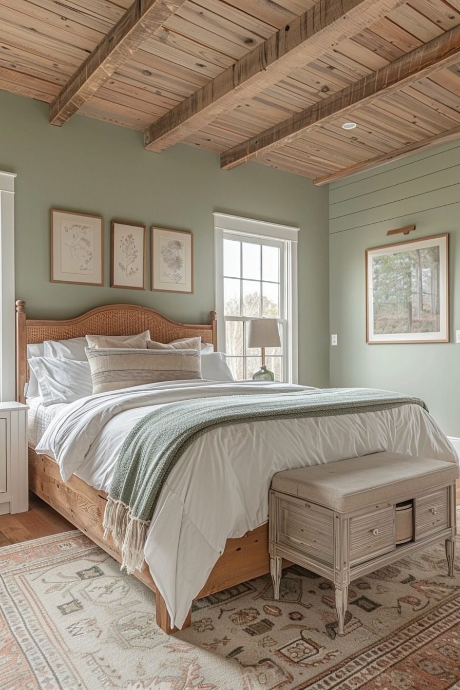 29 Sage Green Farmhouse Bedroom Ideas For A Refreshing Retreat ...