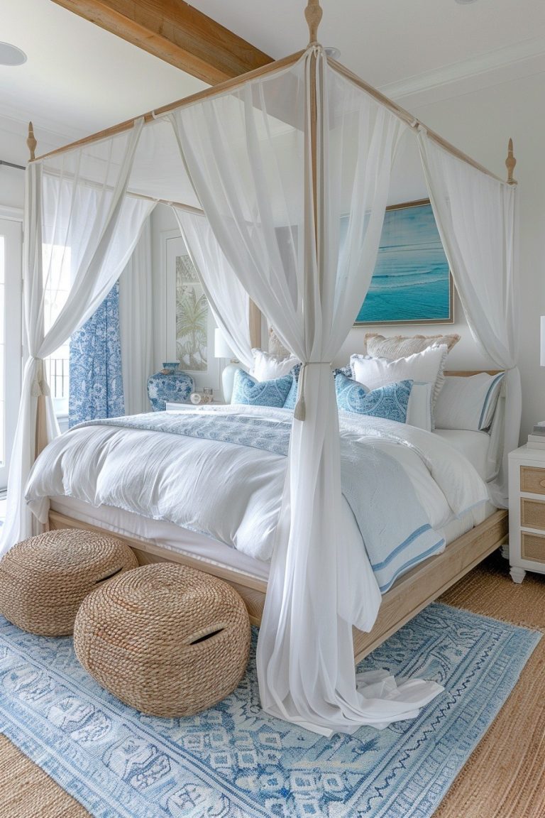 29 Boho Coastal Bedroom Ideas For A Breezy, Beachy Haven - Courtneys World