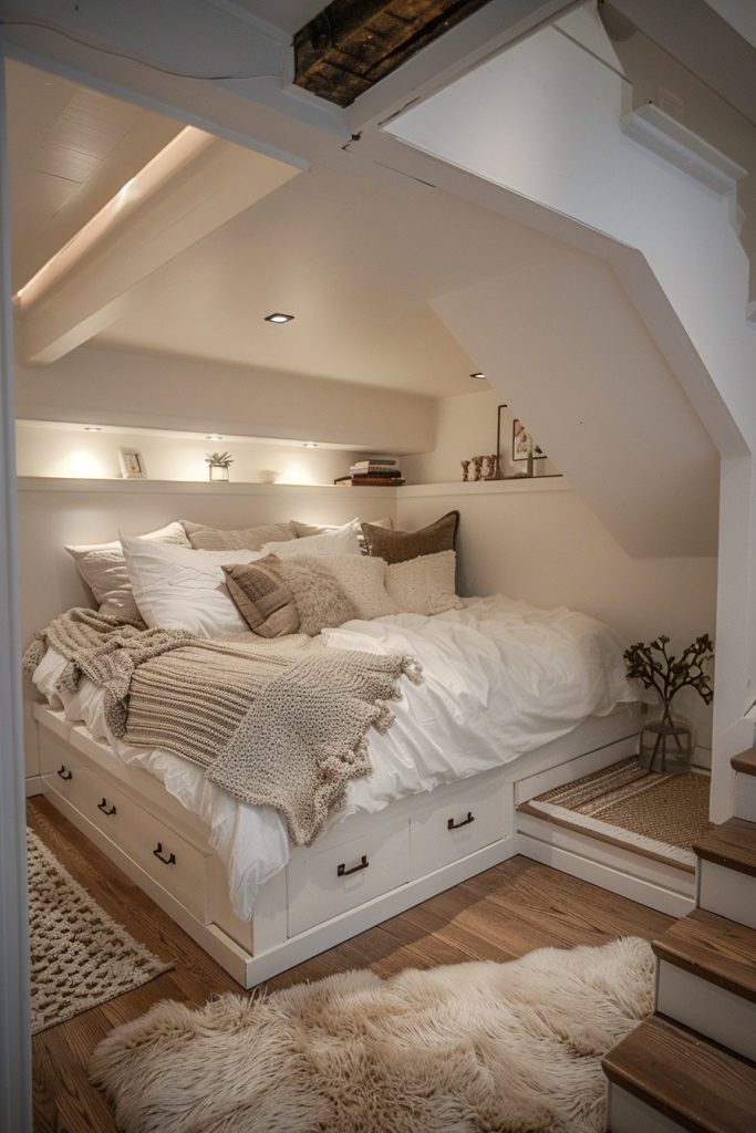 Creative Under-Staircase Bed Spaces