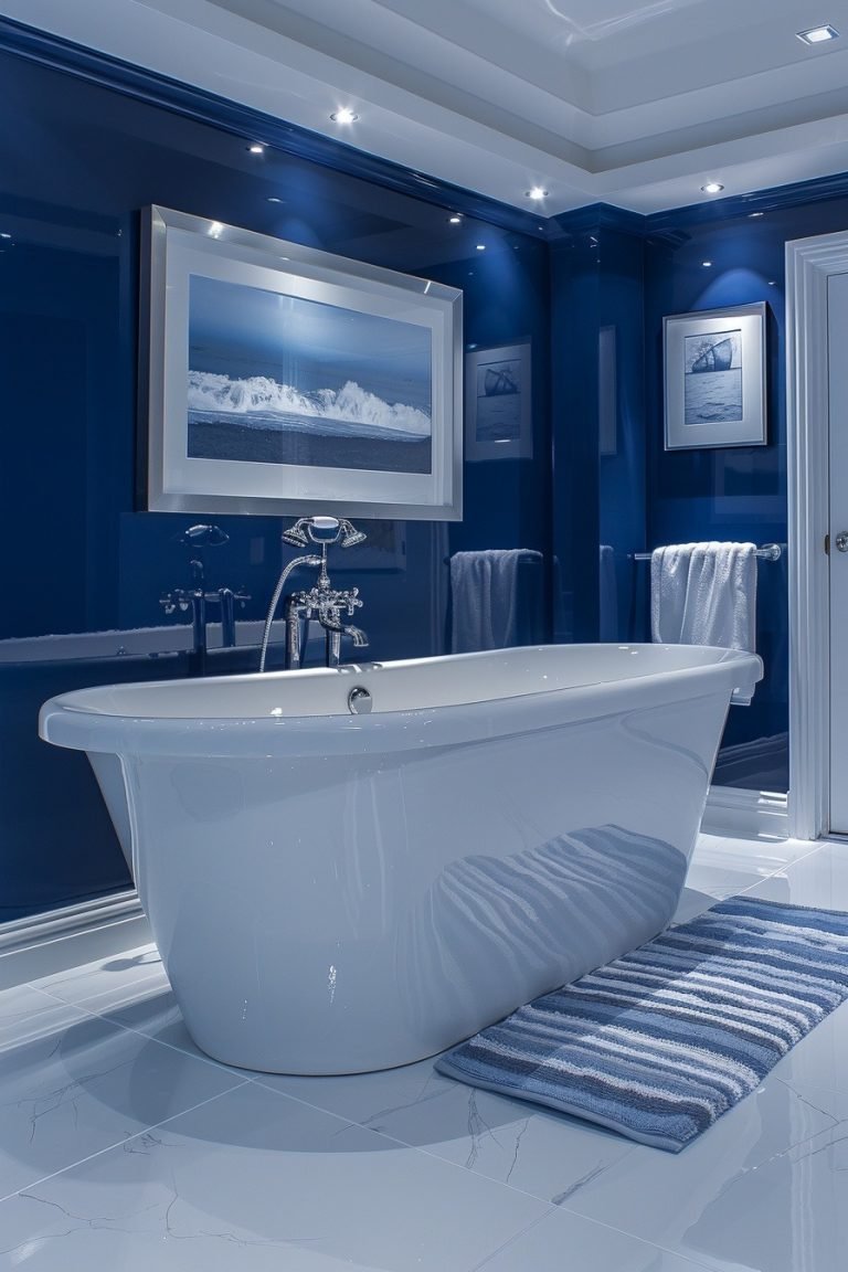 29 Captivating Blue Bathroom Decor Ideas For A Serene Ambiance