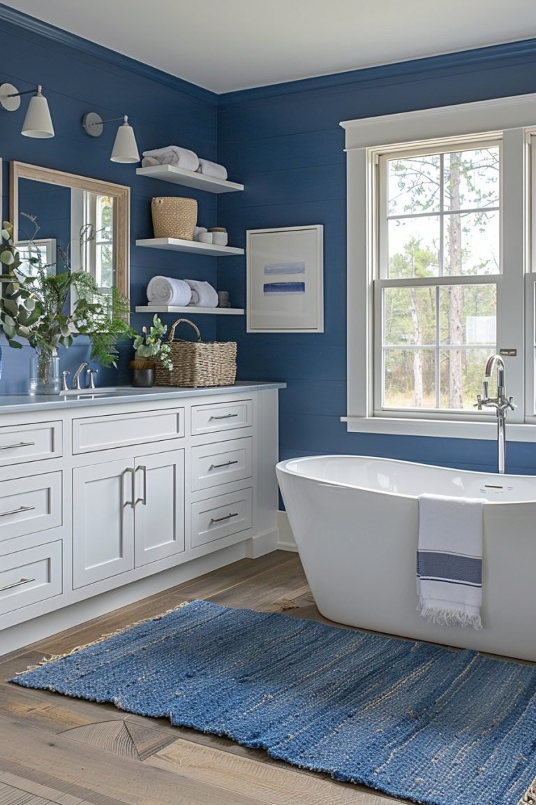 29 Captivating Blue Bathroom Decor Ideas For A Serene Ambiance