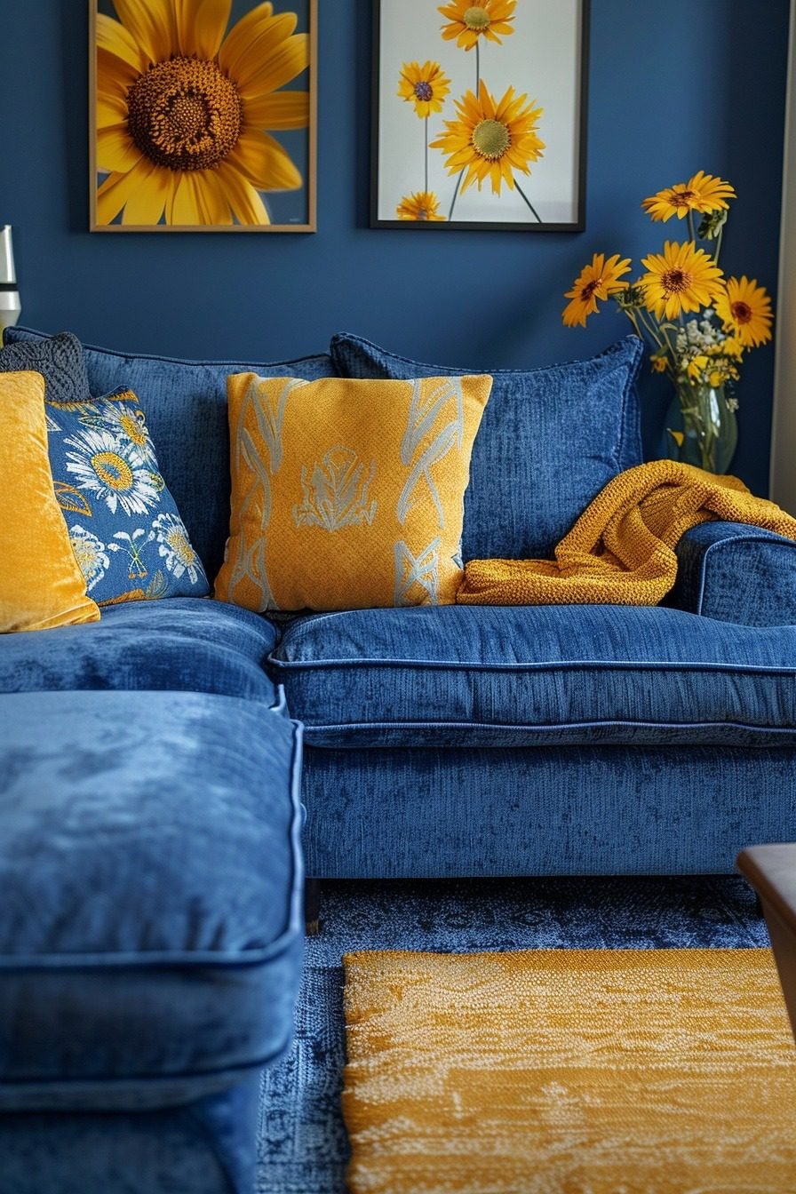 29 Vibrant Blue And Yellow Boho Decor Ideas For A Cheerful Home ...