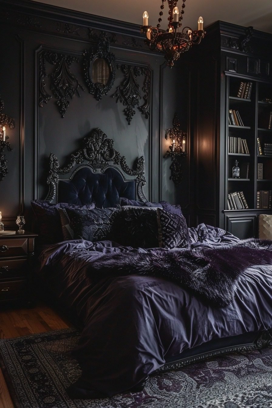 29 Goth Boho Bedrooms Dark And Dreamy Design Inspirations Courtneys