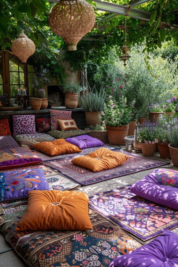 Eclectic Outdoor Cushions and Throws