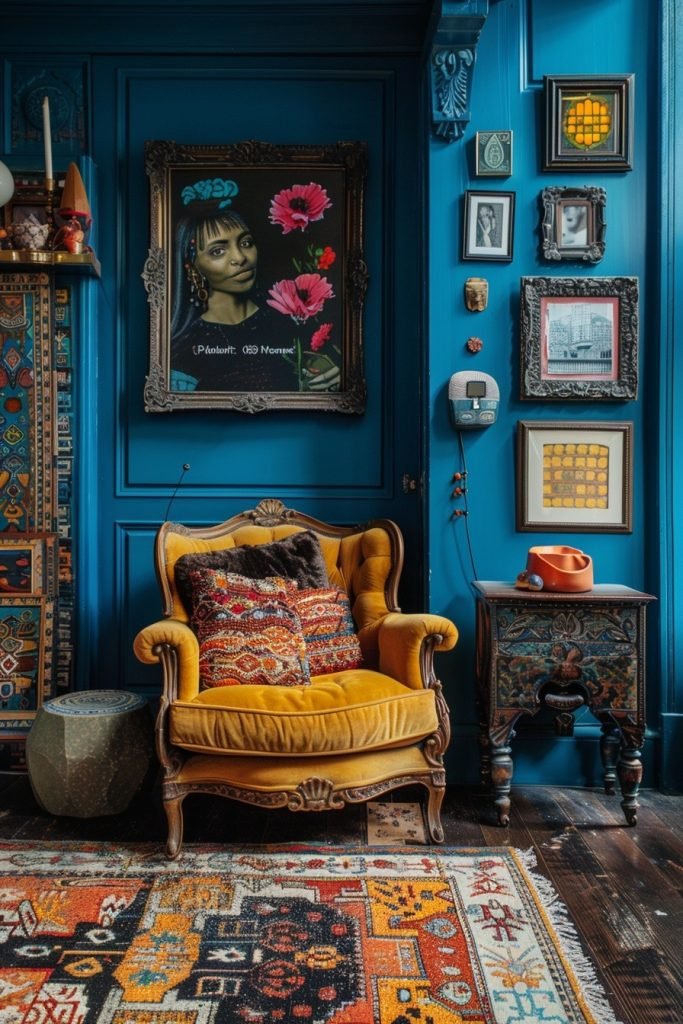 Electric Blue Eclectic Spaces