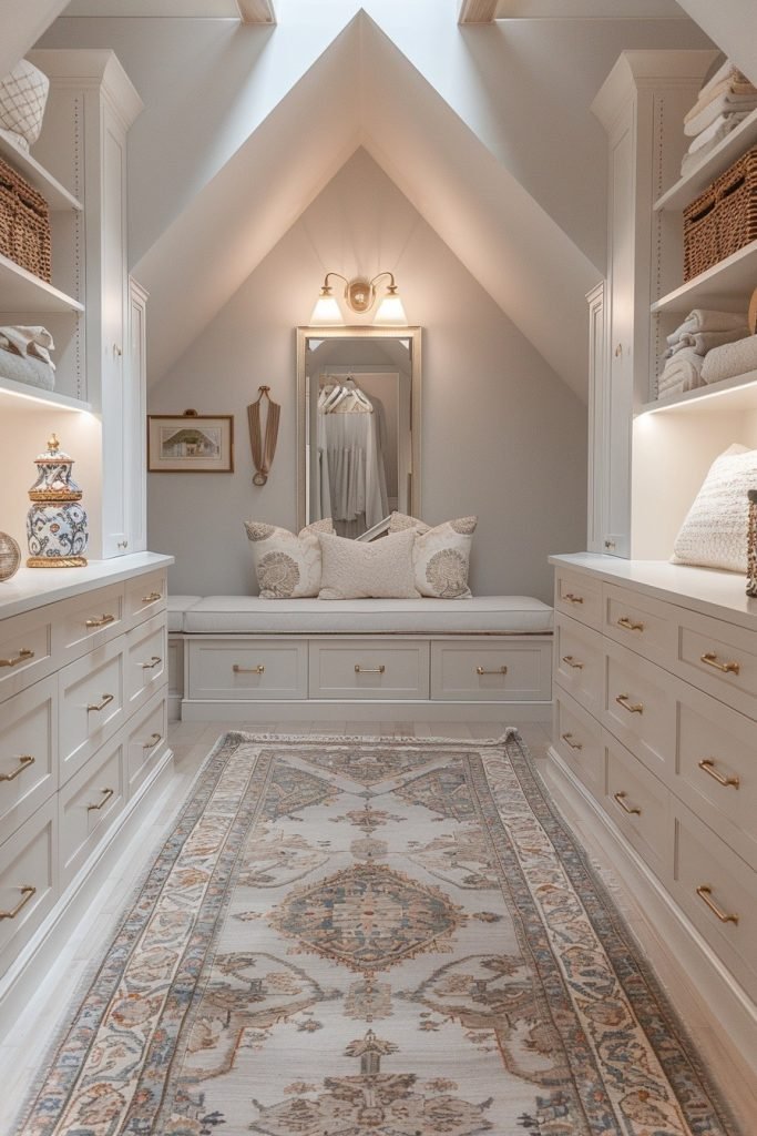 Elegant Attic Dressing Room
