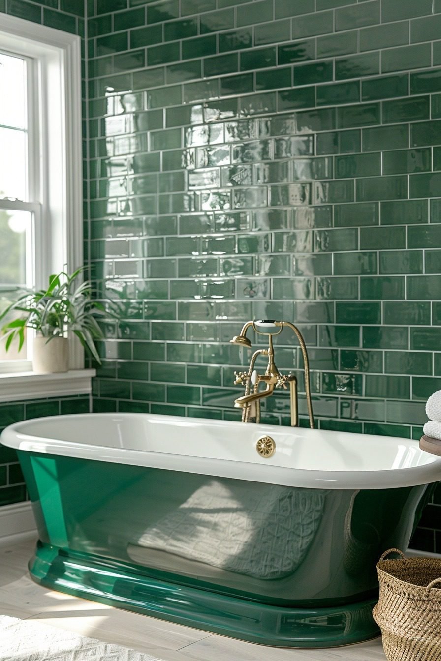29 Refreshing Green Bathroom Decor Ideas For A Serene Space - Courtneys ...