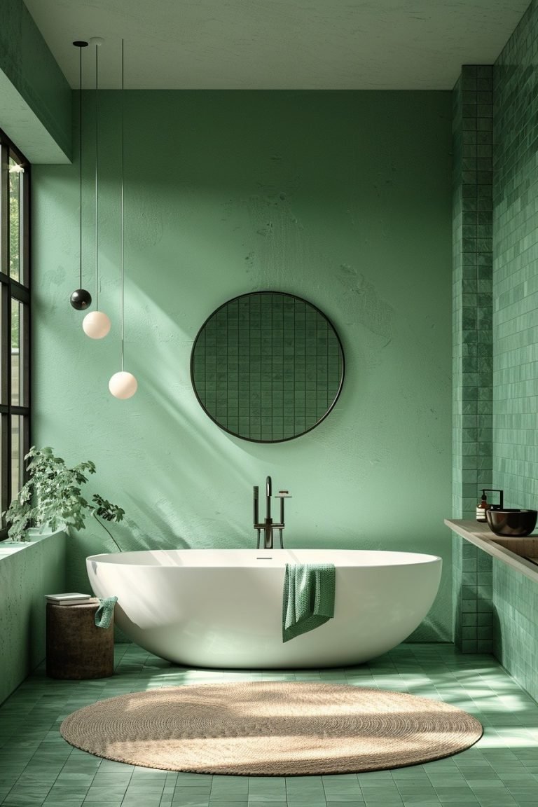 29 Refreshing Green Bathroom Decor Ideas For A Serene Space - Courtneys ...