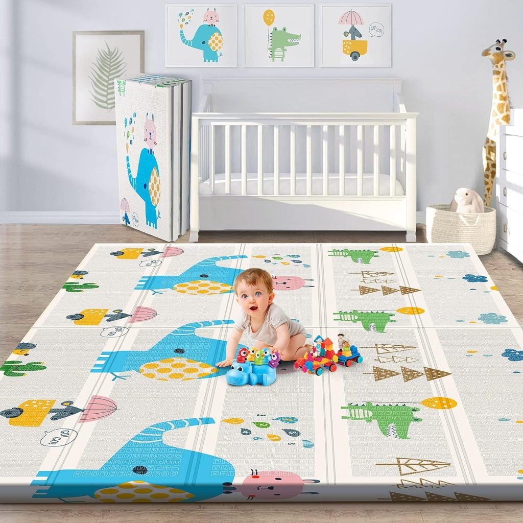 Gimars XL BPA Free 0.6 in Thickest Foldable Baby Play Mat
