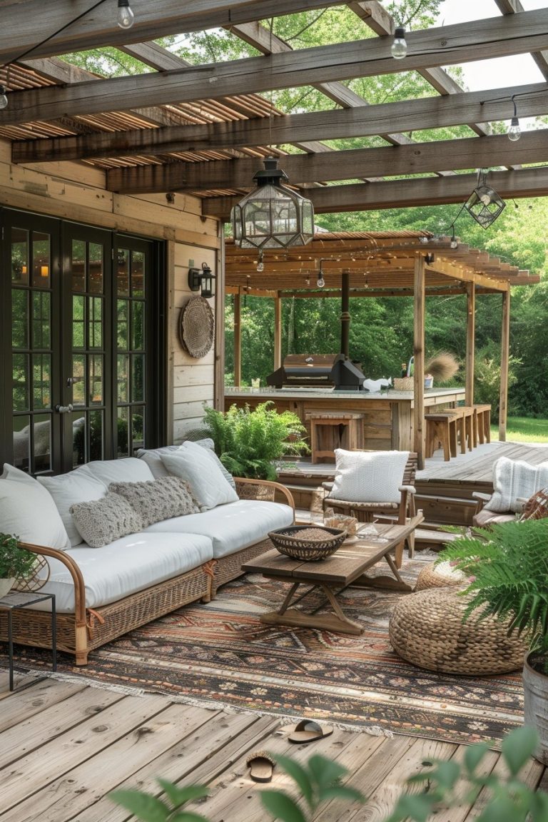 29 Scandi Boho Patio Ideas For A Stylish And Cozy Outdoor Space ...