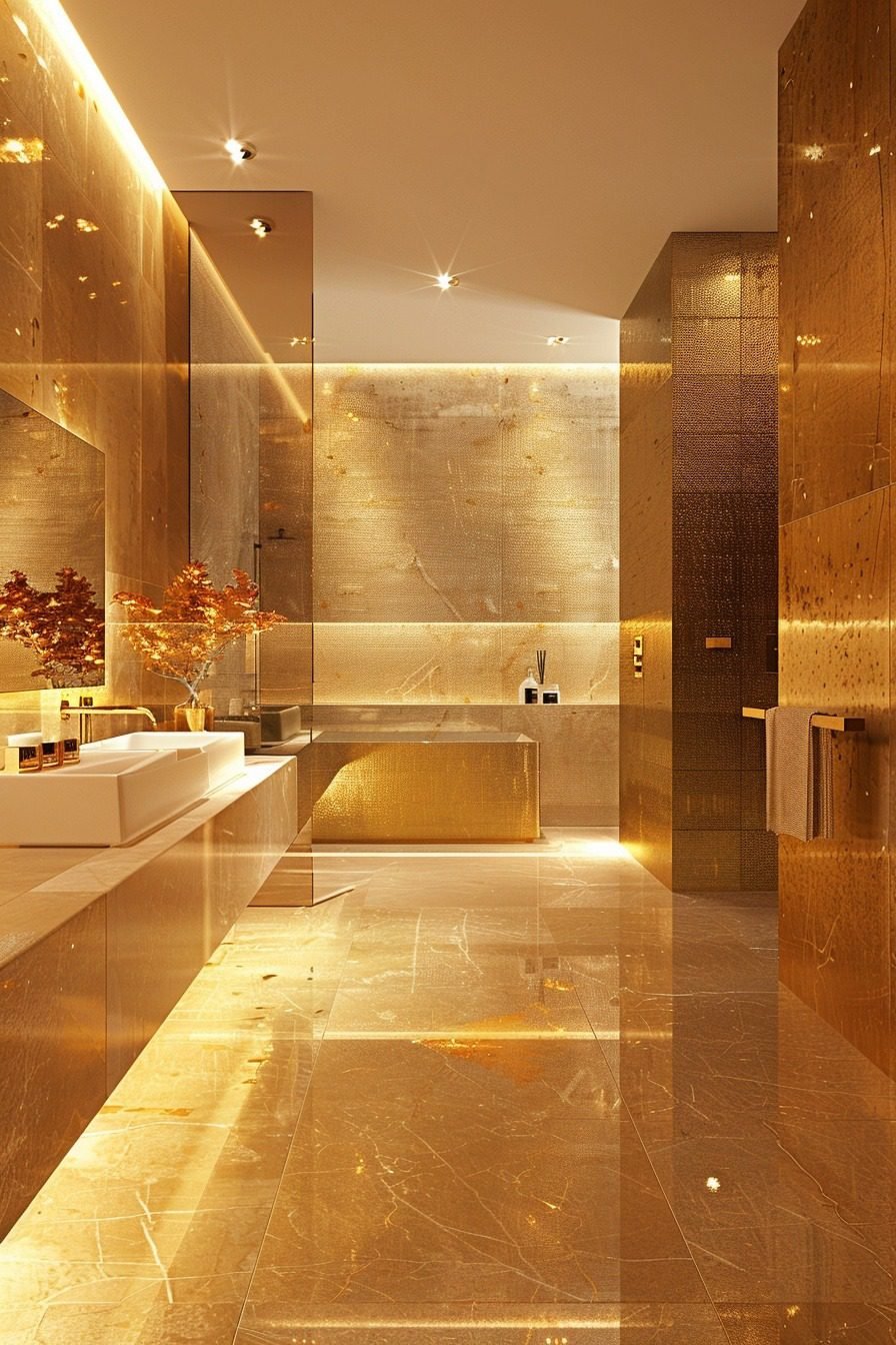 29 Luxurious Gold Bathroom Decor Ideas For A Glamorous Touch ...