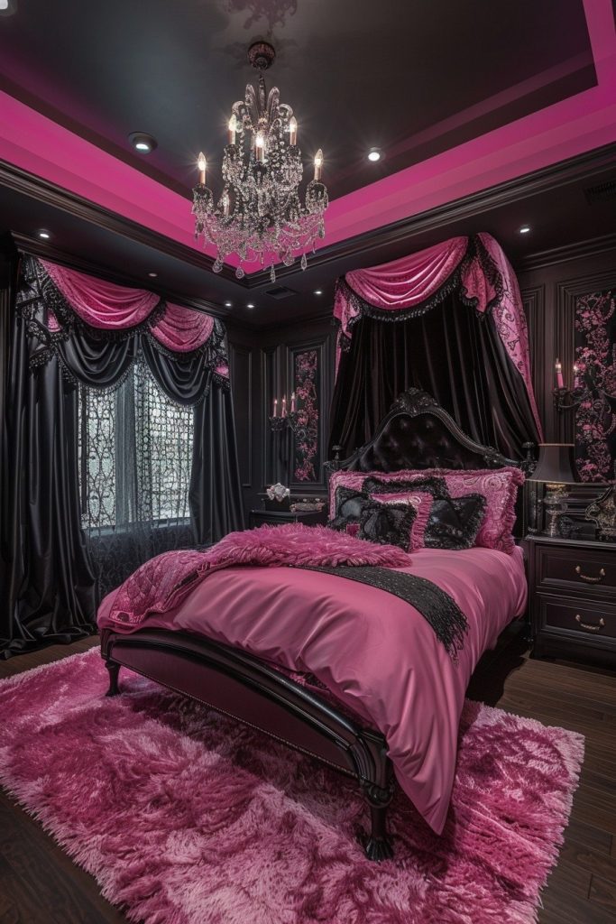 Glamorous Pink and Black Retreat