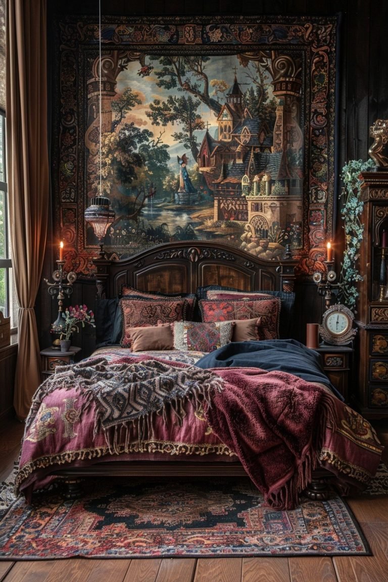 29 Goth Boho Bedrooms: Dark And Dreamy Design Inspirations - Courtneys ...
