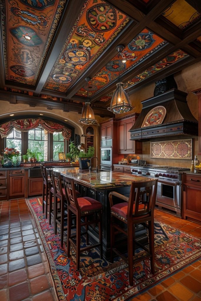 Hand-Painted Tile Ceilings