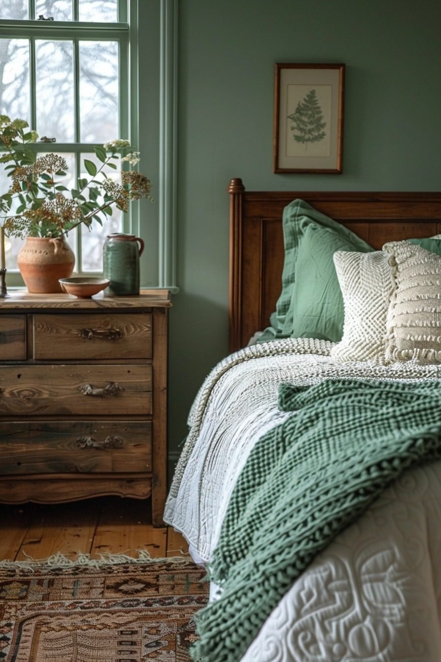29 Sage Green Farmhouse Bedroom Ideas For A Refreshing Retreat ...