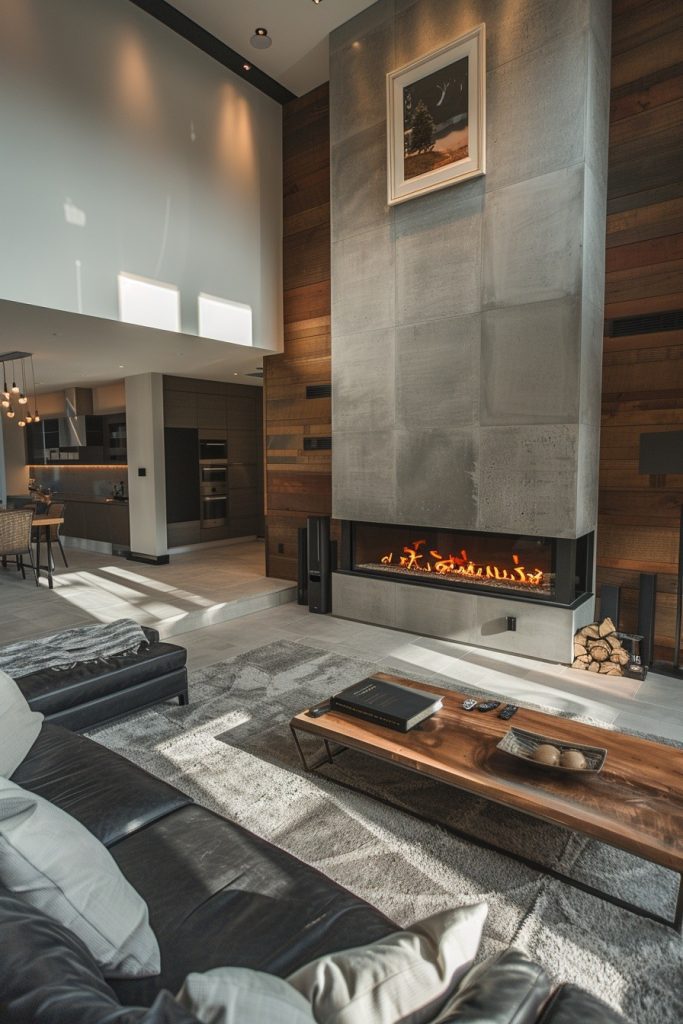 High-Tech Fireplaces with Remote Control Features