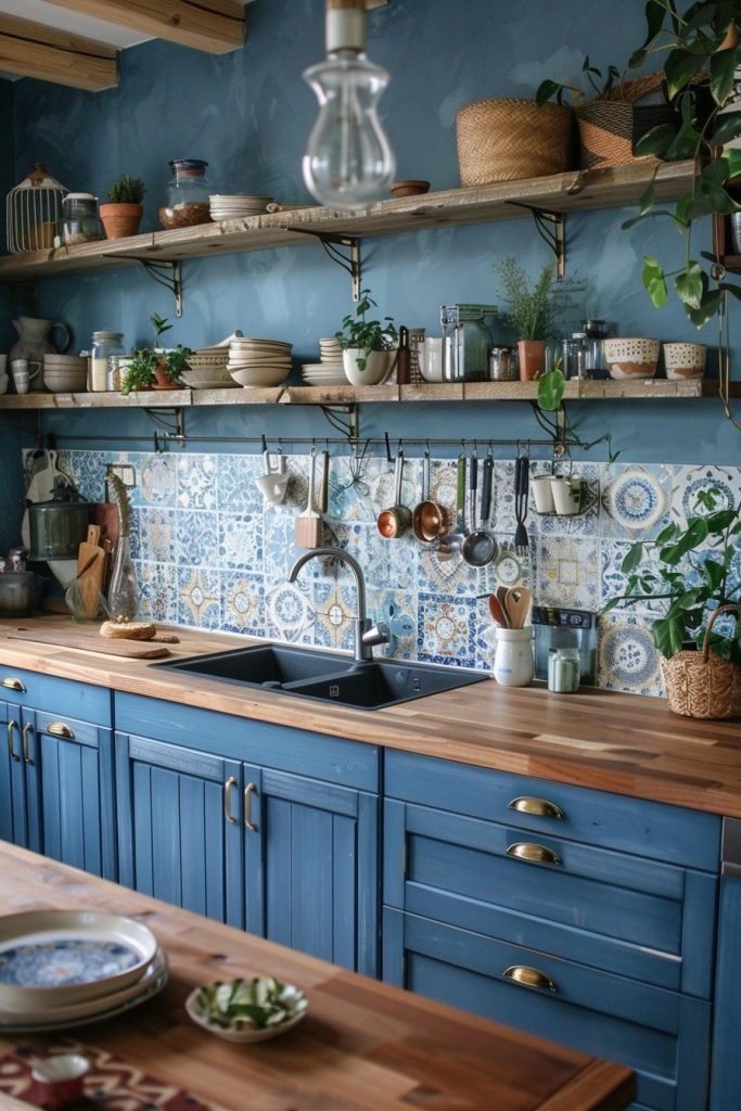 Indigo Boho Inspired Kitchens