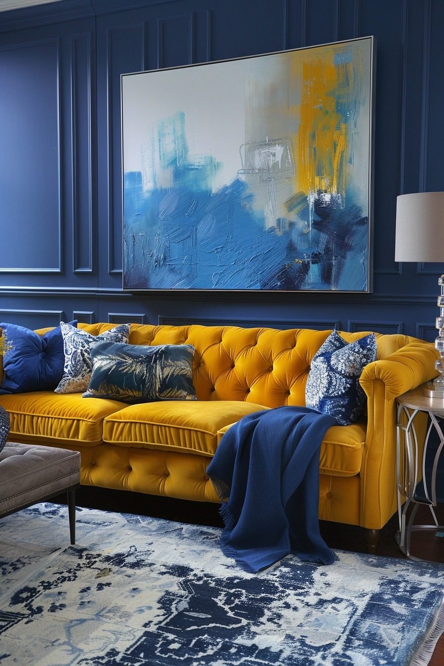 29 Vibrant Blue And Yellow Boho Decor Ideas For A Cheerful Home ...